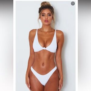 Brand New With Tags White Fox Swim Set in White Size Small
